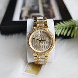 Michael Kors Gabbi Crystals Gold Dial Gold Steel Strap Watch For Women - MK3985 Buy Now By Michael Kors