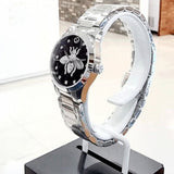 Gucci G Timeless Quartz Black Dial Silver Steel Strap Watch For Women - YA1264136 Buy Now By Gucci