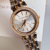 Michael Kors Darci White Dial Two Tone Steel Strap Watch for Women - MK3323 Buy Now By Michael Kors