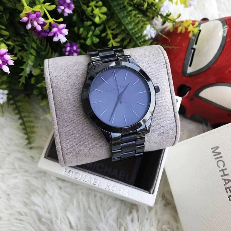 Michael Kors Runway Quartz Blue Dial Blue Steel Strap Watch For Women - MK3419 Buy Now By Michael Kors