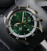 Hugo Boss Santiago Green Dial Black Nylon Strap Watch for Men - 1513936 Buy Now By Hugo Boss
