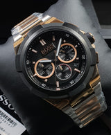 Hugo Boss Supernova Black Dial Two Tone Steel Strap Watch for Men - 1513358 Buy Now By Hugo Boss