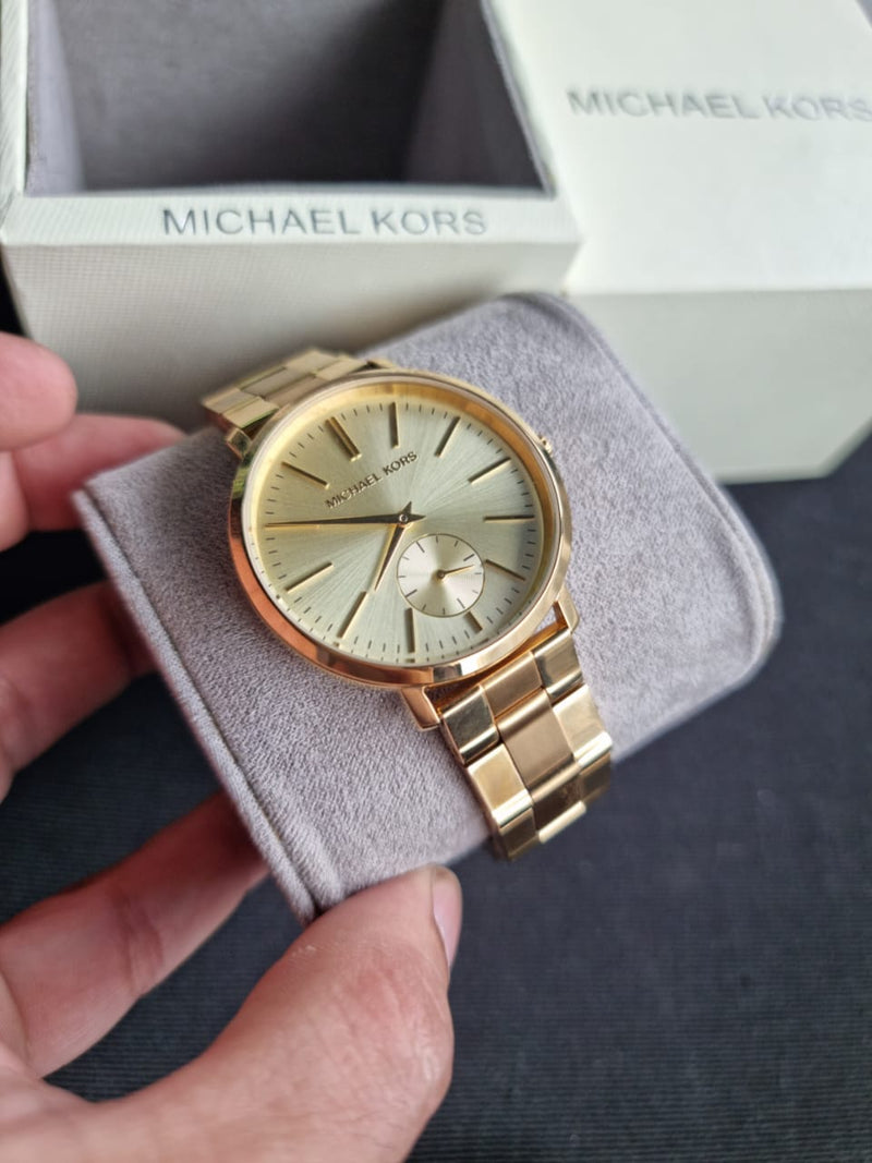 Michael Kors Jaryn Analog Quartz Gold Dial Gold Steel Strap Watch For Women - MK3500 Buy Now By Michael Kors