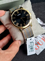 Guess Richmond Quartz Black Dial Two Tone Mesh Bracelet Watch For Women - W1179G2 Buy Now By Guess