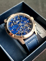 Tommy Hilfiger Henry Chronograph Quartz Blue Dial Blue Leather Strap Watch For Men - 1710475 Buy Now By Tommy Hilfiger