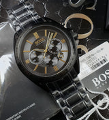 Hugo Boss Driver Black Dial Black Steel Strap Watch for Men - 1513277 Buy Now By Hugo Boss