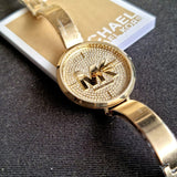 Michael Kors Parker Crystals Gold Dial Gold Steel Strap Watch For Women - MK4469 Buy Now By Michael Kors