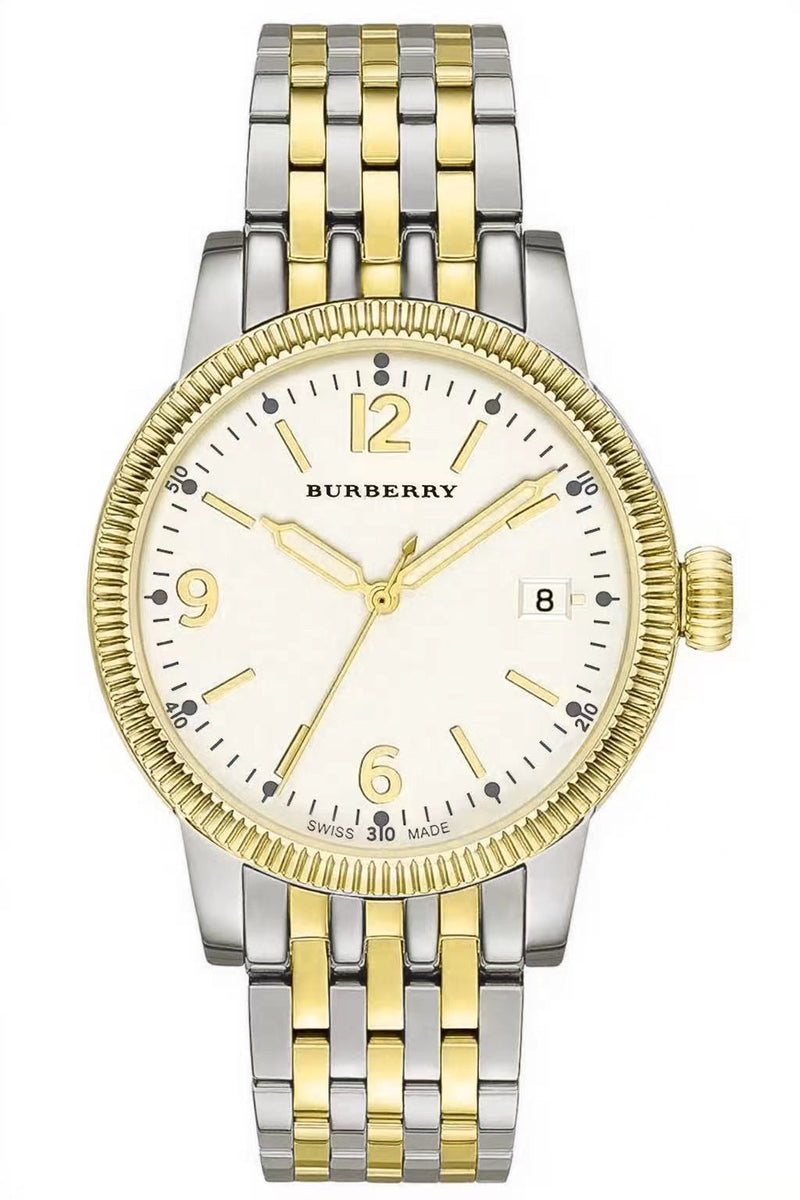 Burberry Analog White Dial Two Tone Steel Strap Watch for Women - BU7871 Buy Now By Burberry