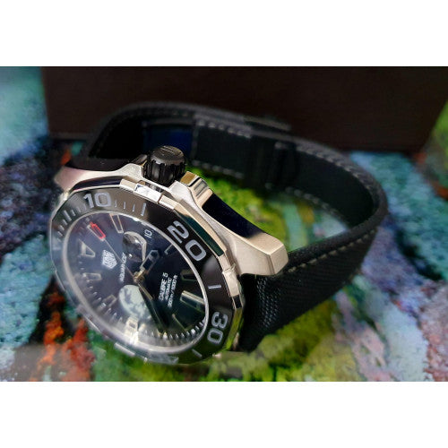Tag Heuer Aquaracer Moon Black Dial Watch for Men - WAY201J.FC6370