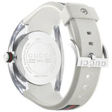 Shop Gucci SYNC XXL White Dial White Rubber Strap Watch For Men - YA137102 in USA