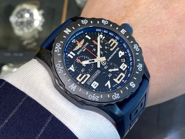 Breitling Endurance Pro Black Dial Blue Rubber Strap Watch for Men - X82310D51B1S1 Buy Now By Breitling