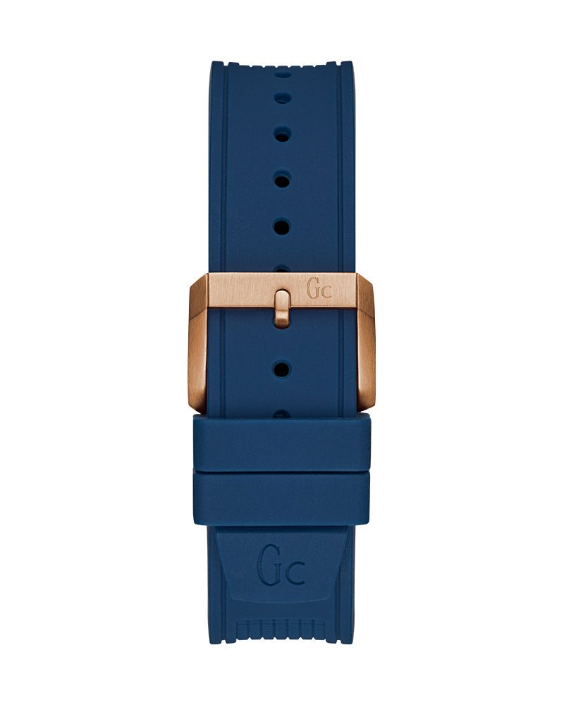 Shop Guess Rigor Blue Dial Blue Silicone Strap Watch For Men - W0247G3 in USA