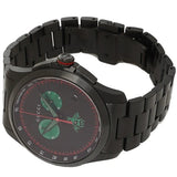 Shop Gucci G Timeless Quartz Black Dial Black Steel Strap Watch for Men - YA126270 in USA