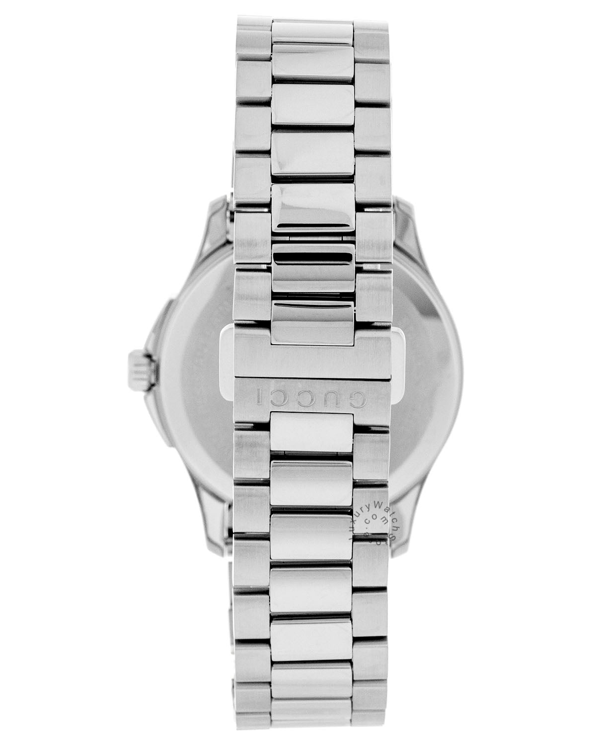Gucci G Timeless Black Dial Silver Steel Strap Watch For Women - YA1264029