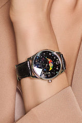 Gucci G-Timeless Moonphase Black Dial Black Leather Strap Watch For Men - YA1264045 Buy Now By Gucci