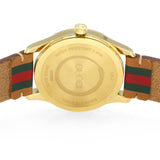Gucci G Timeless Quartz Brown Dial Brown Leather Strap Unisex Watch - YA1264077 Buy Now By Gucci