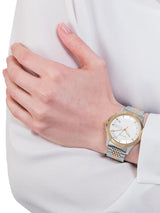 Gucci G Timeless Silver Dial Two Tone Steel Strap Watch For Men - YA126409 Buy Now By Gucci