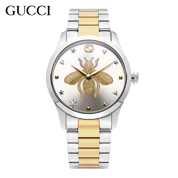 Gucci G Timeless Silver Dial Two Tone Steel Strap Watch For Women - YA126599 Buy Now By Gucci