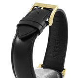 Shop Gucci Le Marche Des Merveilles Quartz Green Dial Black Leather Strap Watch For Women - YA126463 in USA