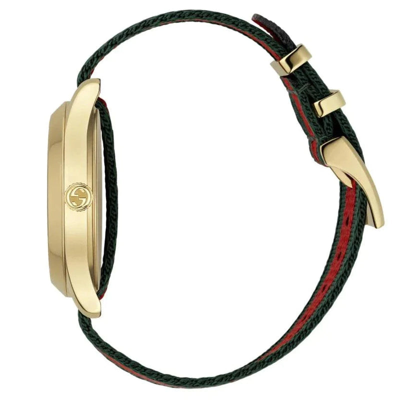 Gucci G Timeless Quartz Green & Red Dial Green & Red NATO Strap Watch For Men - YA126487A Buy Now By Gucci