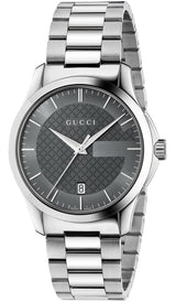 Gucci G Timeless Grey Dial Silver Steel Strap Watch For Women - YA126522 Buy Now By Gucci