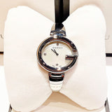 Shop Gucci Guccissima Diamonds Mother of Pearl Dial Silver Steel Strap Watch For Women - YA134303 in USA