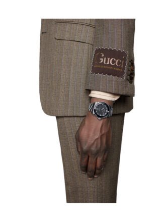 Shop Gucci Dive Analog Black Dial Silver Steel Strap Watch For Men - YA136208 in USA