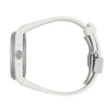 Shop Gucci Dive Automatic Transparent Dial White Rubber Strap Watch For Men - YA136343 in USA