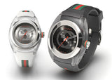 Shop Gucci Sync XXL Quartz Black Dial Black Rubber Strap Watch For Men - YA137101 in USA