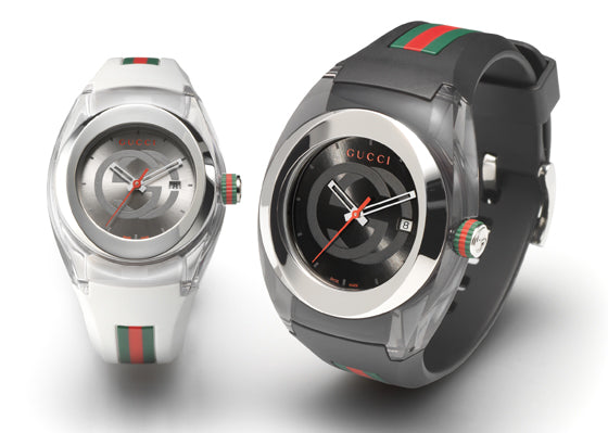 Shop Gucci Sync XXL Quartz Black Dial Black Rubber Strap Watch For Men - YA137101 in USA