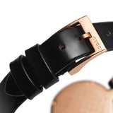 Shop Gucci Diamantissima Quartz Black Dial Black Leather Strap Watch for Women - YA141501 in USA