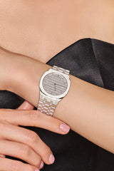Gucci 25H Quartz Silver Dial Silver Steel Strap Watch For Women - YA163402