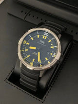 IWC Aquatimer Automatic 2000 Black Dial Black Rubber Strap Watch for Men - IW358001 Buy Now By IWC
