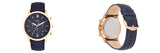 Fossil Neutra Chronograph Blue Dial Blue Leather Strap Watch for Men - FS5454 Buy Now By Fossil