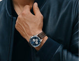 Hugo Boss Pioneer Chronograph Blue Dial Brown Leather Strap Watch For Men - 1513709 Buy Now By Hugo Boss