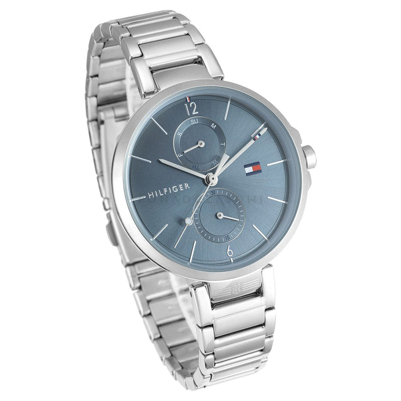 Shop Tommy Hilfiger Angela Blue Dial Silver Steel Strap Watch for Women - 1782126 in USA