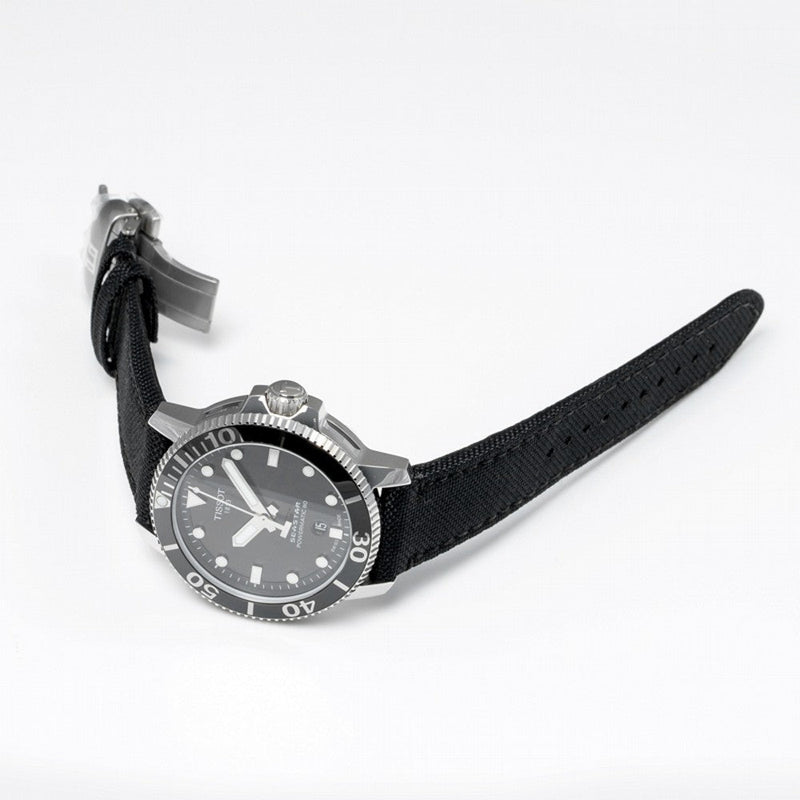 Tissot Seastar 1000 Powermatic 80 Black Dial Black Nylon Strap Watch For Men - T120.407.17.051.00 Buy Now By Tissot