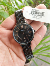 Fossil Jacqueline Black Dial Black Mesh Bracelet Watch for Women - ES3614 Buy Now By Fossil