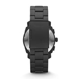 Fossil Machine Chronograph Black Dial Black Steel Strap Watch for Men - FS4552 Buy Now By Fossil