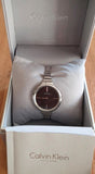 Calvin Klein Lively Black Dial Silver Steel Strap Watch for Women - K4U23121