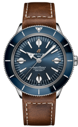 Breitling Superocean Heritage '57 Blue Dial Brown Leather Strap Watch for Men - A10370161C1X1