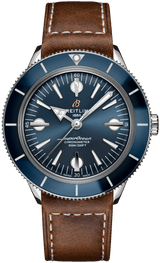 Breitling Superocean Heritage '57 Blue Dial Brown Leather Strap Watch for Men - A10370161C1X1