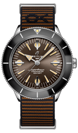 Breitling Superocean Heritage '57 Outerknown Brown Dial Brown NATO Strap Watch for Men - A103703A1Q1W1
