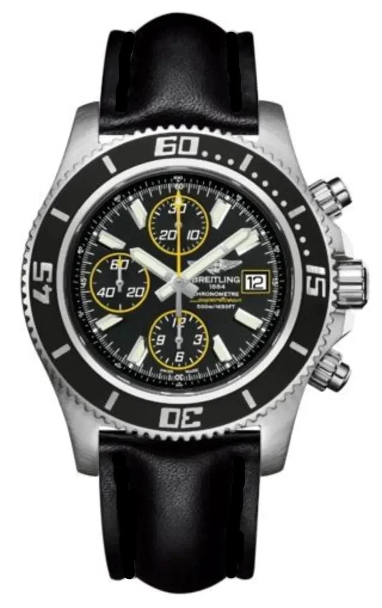 Shop Breitling Superocean Chronograph II Black Dial 44mm Automatic Mens Watch - A1334102/BA82 in USA