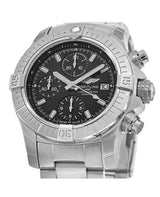 Shop Breitling Avenger Chronograph 43 Black Dial Silver Steel Strap Watch for Men - A13385101B1A1 in USA