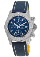 Shop Breitling Avenger Chronograph 43 Blue Dial Blue Nylon Strap Watch for Men - A13385101C1X1 in USA