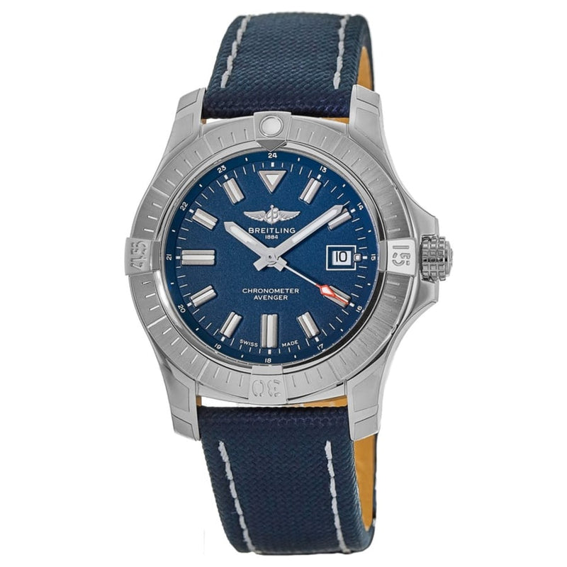 Shop Breitling Avenger Automatic 43 Blue Dial Blue Nylon Strap Watch for Men - A17318101C1X1 in USA