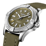 Shop Breitling Avenger Automatic GMT 43 Green Dial Green Nylon Strap Watch for Men - A17318101L1X1 in USA