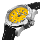 Shop Breitling Avenger Automatic 45 Seawolf Yellow Dial Black Nylon Strap Watch for Men - A17319101I1X1 in USA