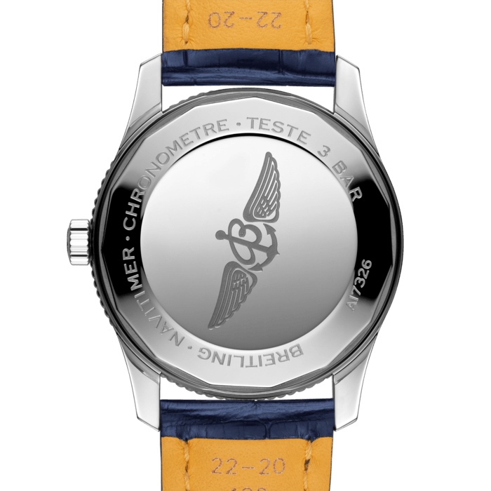 Shop Breitling Navitimer Automatic 41mm Blue Leather Strap Mens Watch - A17326211C1P3 in USA